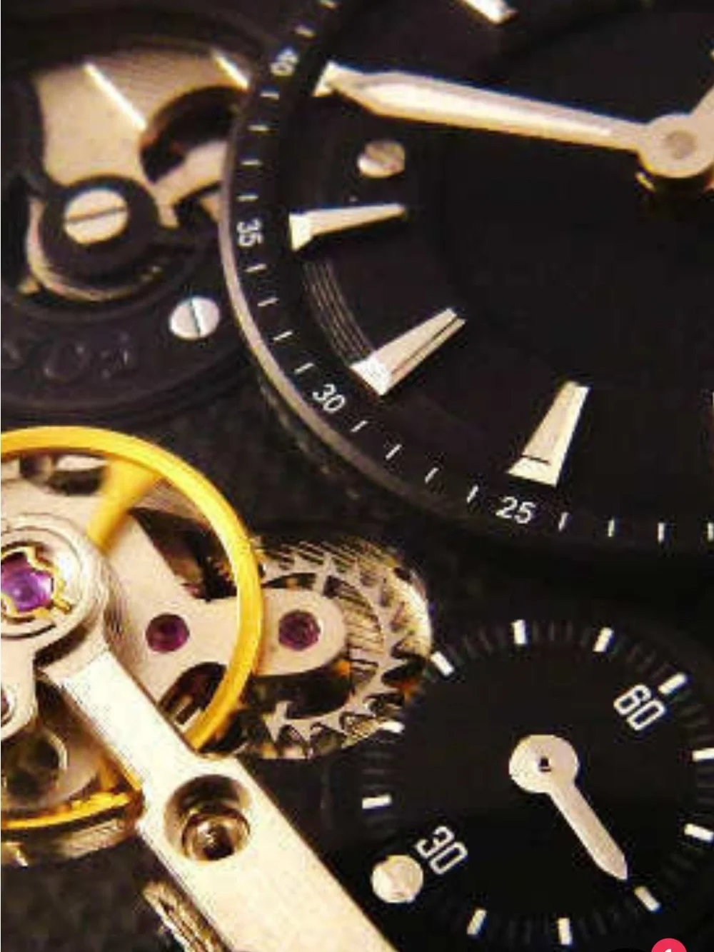 Fossil Black Dial Automatic Men’s Watch with Gold Accents